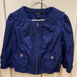 White House Black Market blue bomber style jacket!